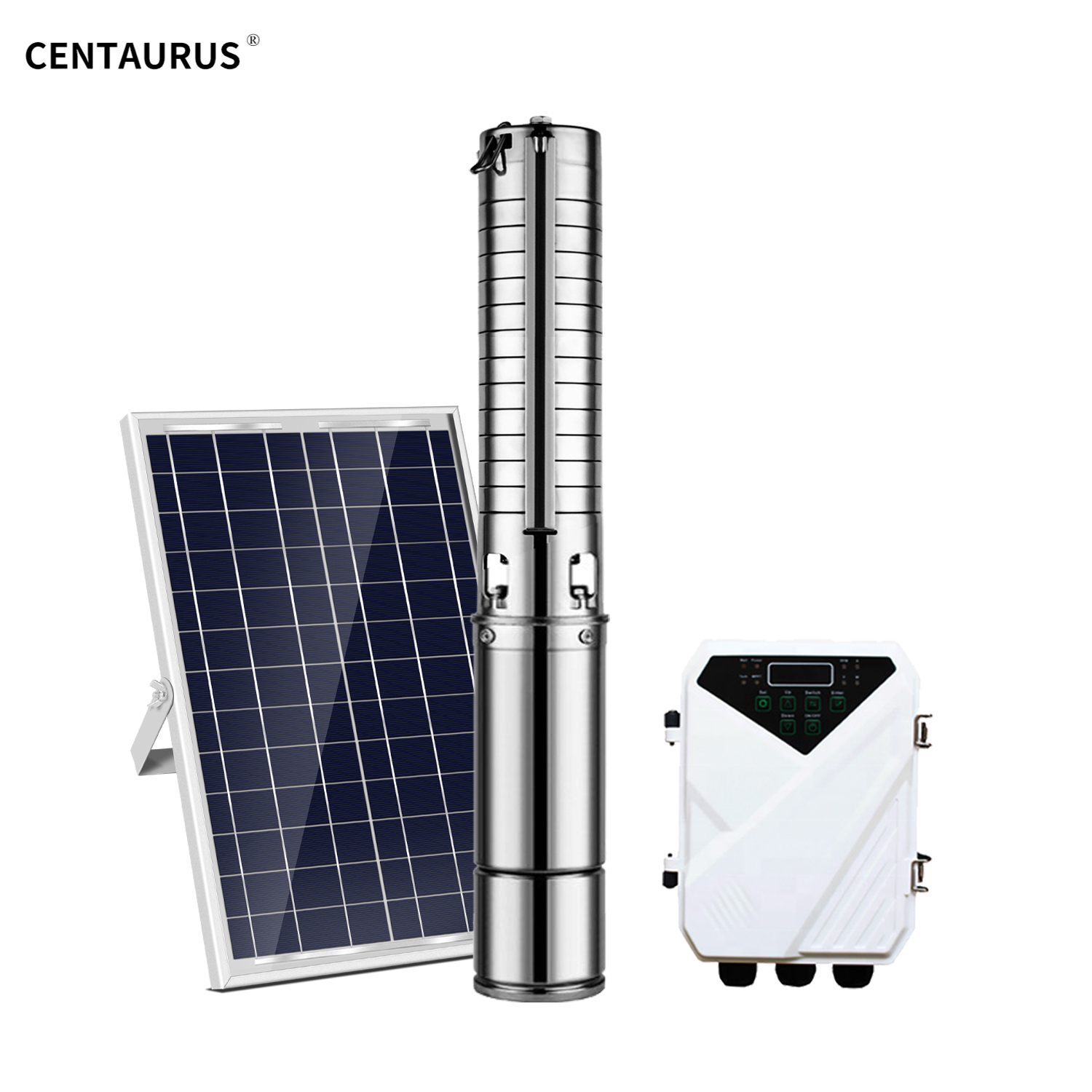 4DSC عالي التدفق الفولاذ المقاوم للصدأ متعددة المراحل مراحل الزراعة آلة ضغط مضخة المياه الشمسية